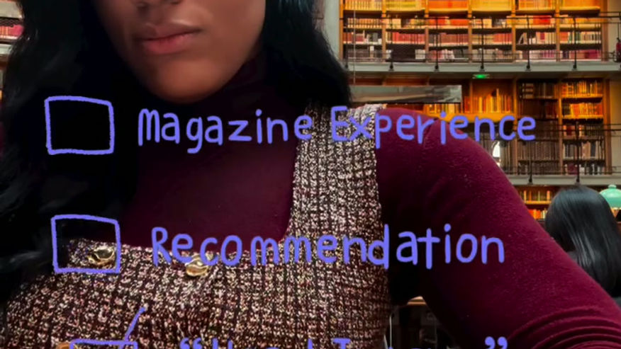 Docket 1005: Elle magazine interview and the “gaps in your resume” question